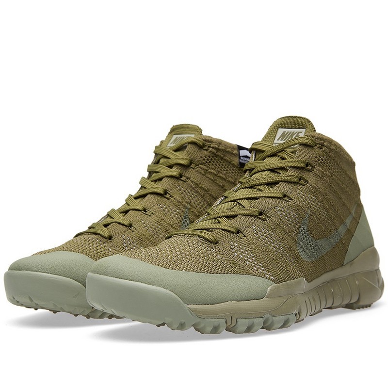nike flyknit trainer homme verte