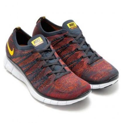 nike free 5.0 flyknit marron